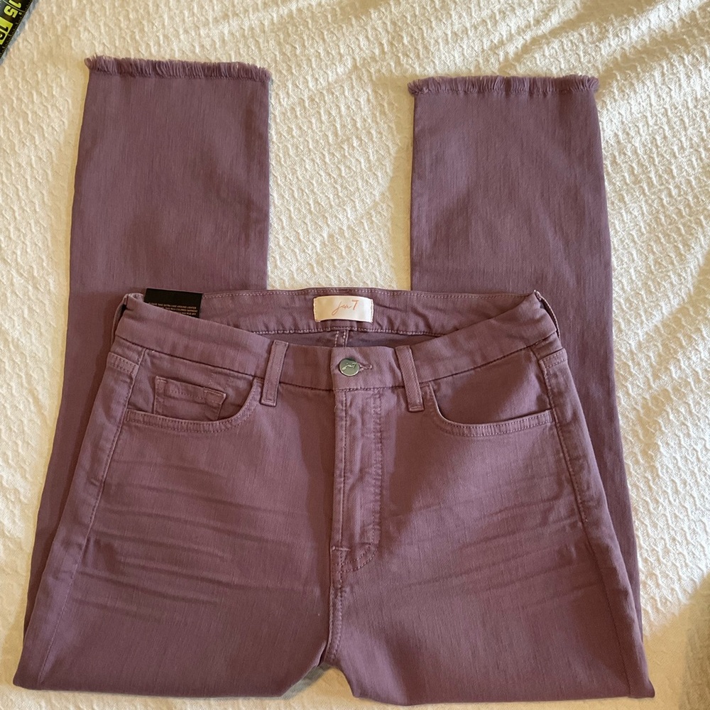 Purple Skinny Jeans with Soft Texture